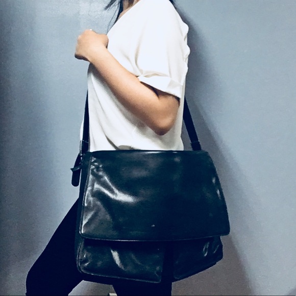 Cole Bags Cole Black Leather Messenger Bag Poshmark